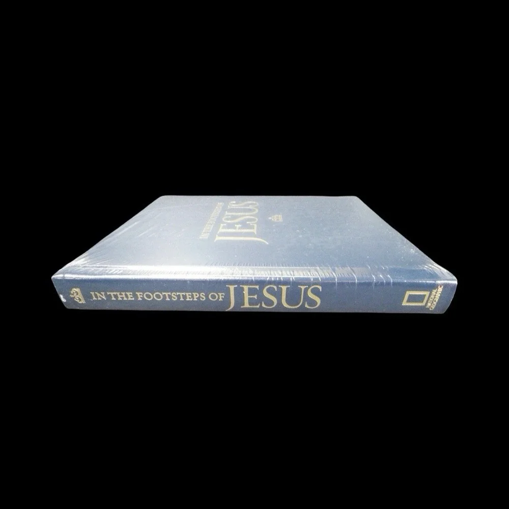 In the Footsteps‎ of Jesus National Geographic Book Leather Cover New Sealed